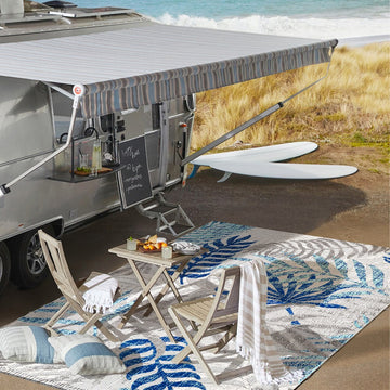 Tropics Palm Leaves Indoor/outdoor Area Rug